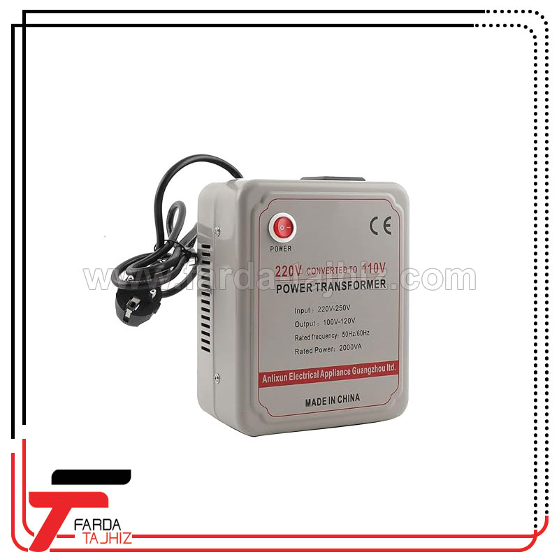 ترانس 2000 وات تبدیل 220 ولت به 110 ولت